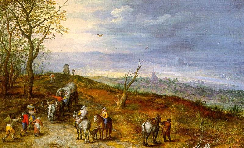 Jan Brueghel Wayside Encounter china oil painting image